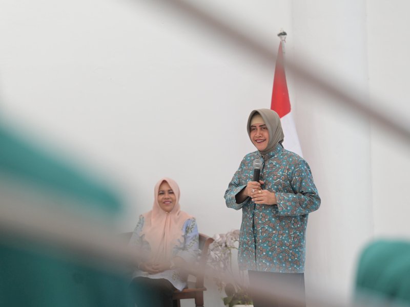 Indira Yusuf Ismail Bahas Kedisiplinan dan Tanggung Jawab di Bimtek TP PKK Ujung Tanah 