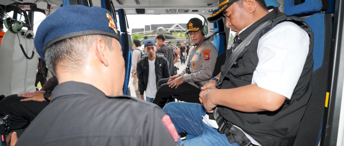 Koordinasi dengan Polda Sulsel, Pj Gubernur Bahtiar Kirim Bantuan ke Latimojong Luwu Gunakan Helikopter Koordinasi dengan Polda Sulsel, Pj Gubernur Bahtiar Kirim Bantuan ke Latimojong Luwu Gunakan Helikopter