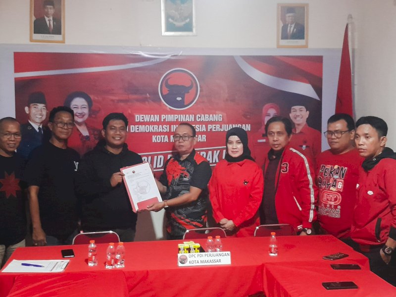 Diwakili LO, Indira Yusuf Ismail Ambil Formulir Pendaftaran Calon Walikota Makassar di PDIP
