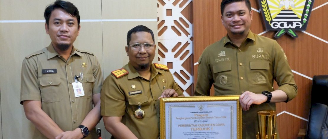 Pemerintah Kabupaten (Pemkab) Gowa kembali berhasil menjadi terbaik pertama Penghargaan Pembangun Daerah (PPD) Tingkat Provinsi Sulawesi Selatan Kategori Kabupaten.