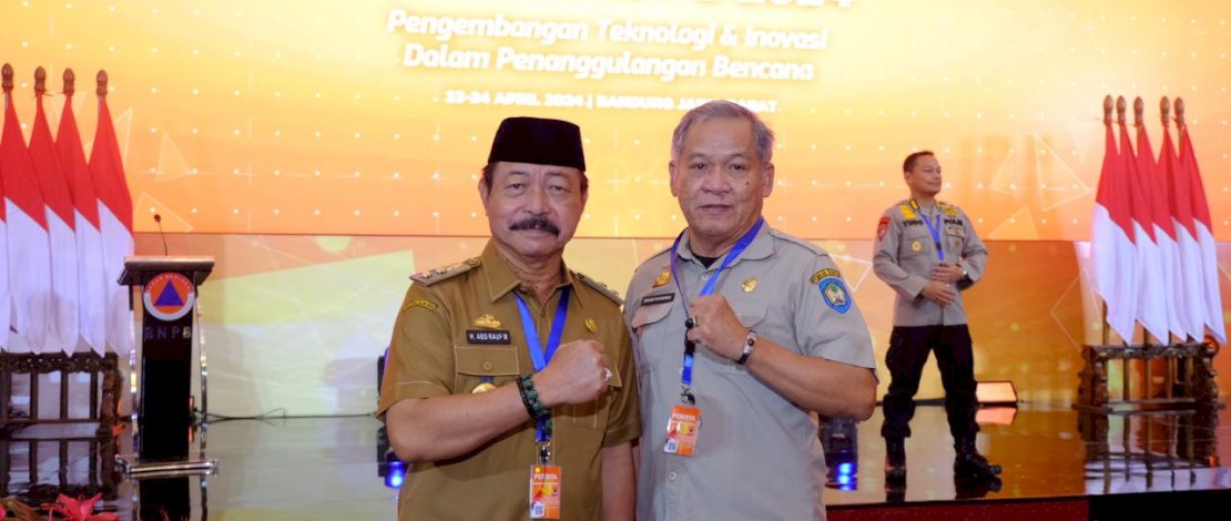 Wakil Bupati Gowa, Abdul Rauf Malaganni saat menghadiri Rapat Koordinasi Nasional (Rakornas) Penanggulangan Bencana 2024 di Pullman Bandung Grand Sentral, Kota Bandung, Jawa Barat, Rabu, 23 April 2024. Wakil Bupati Gowa, Abdul Rauf Malaganni saat menghadiri Rapat Koordinasi Nasional (Rakornas) Penanggulangan Bencana 2024 di Pullman Bandung Grand Sentral, Kota Bandung, Jawa Barat, Rabu, 23 April 2024.
