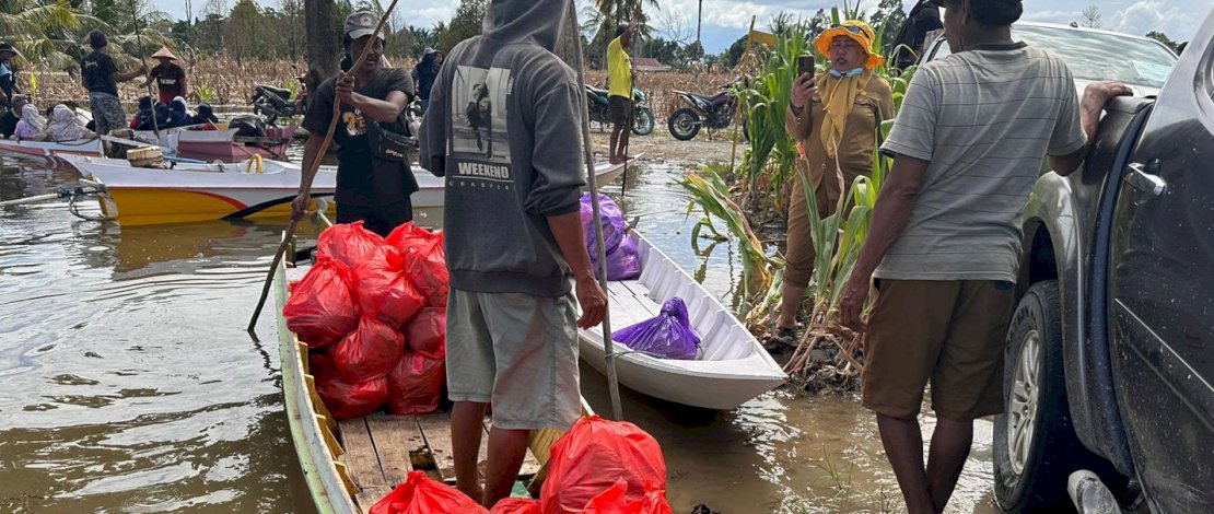 Pemerintah Daerah (Pemda) Kabupaten Luwu Utara bersama Dewan Pengurus Daerah (DPD) Perhimpunan Penyuluh Pertanian Indonesia (Perhiptani) Kabupaten Luwu Utara bersinergi dalam upaya pemberian bantuan logistik kepada korban bencana di dua kecamatan bersaudara nan bertetangga, yakni Malangke dan Malbar. 