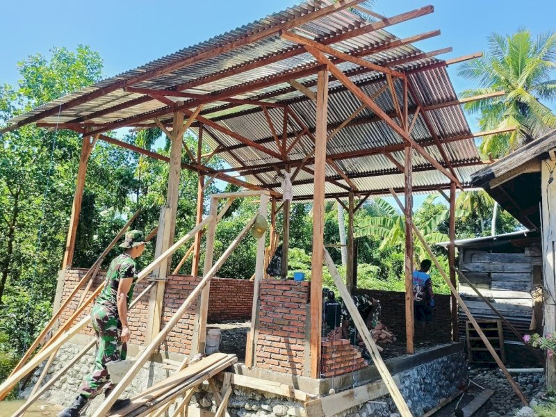 Satgas TMMD Kodim 1403/Palopo Percepat Pembangunan di Desa Pammesangkang