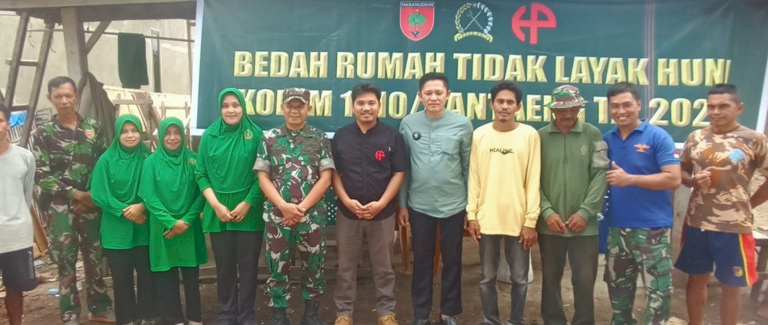 Kodim 1410 Bantaeng berkolaborasi dengan Huadi Group menyukseskan program rehabilitasi Rumah Tidak Layak Huni (RTLH). Kodim 1410 Bantaeng berkolaborasi dengan Huadi Group menyukseskan program rehabilitasi Rumah Tidak Layak Huni (RTLH).