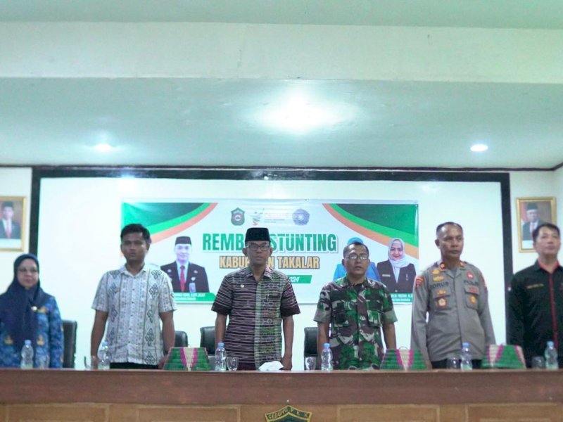 Percepatan Penurunan Stunting Terintegrasi di Takalar, Pj Bupati Teken Pernyataan Komitmen