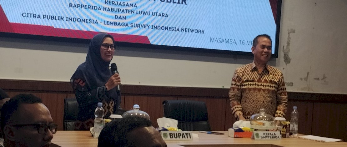 Seminar Awal dan Focus Group Discussion (FGD) Survei Indeks Kepuasan Masyarakat (IKM) dan Survei Kebijakan Publik (SKP), Kamis, 17 Mei 2024, di Ruang Command Center Kantor Bupati Luwu Utara.