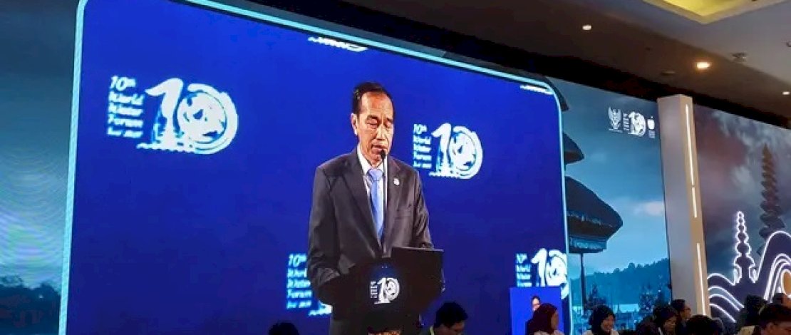 Presiden Jokowi Perkenalkan Prabowo Subianto sebagai Presiden Terpilih pada WWF ke-10 di Bali