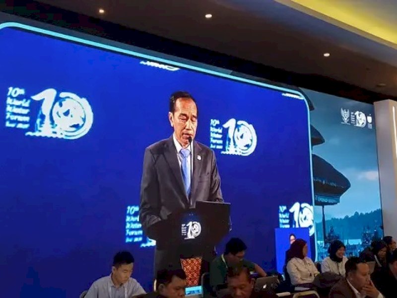 Presiden Jokowi Perkenalkan Prabowo Subianto sebagai Presiden Terpilih pada WWF ke-10 di Bali