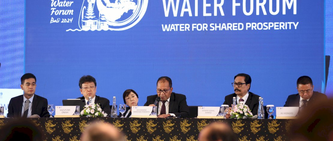Wali Kota Makassar Moh Ramdhan Pomanto saat menjadi pemateri dan penanggap di Event WWF 2024 di Bali. (Pemkot Makassar)