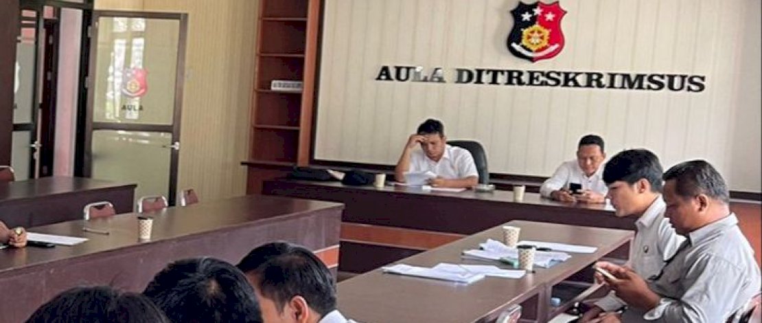 Polresta Mamuju saat merilis ungkap kasus peredaran uang palsu.(IST)