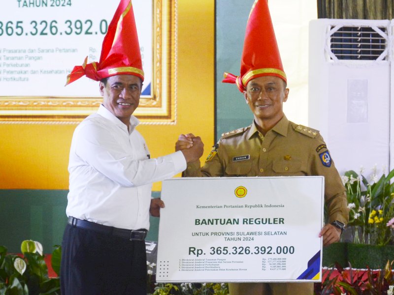 Mentan Amran Sulaiman Apresiasi Pj Gubernur Sulsel