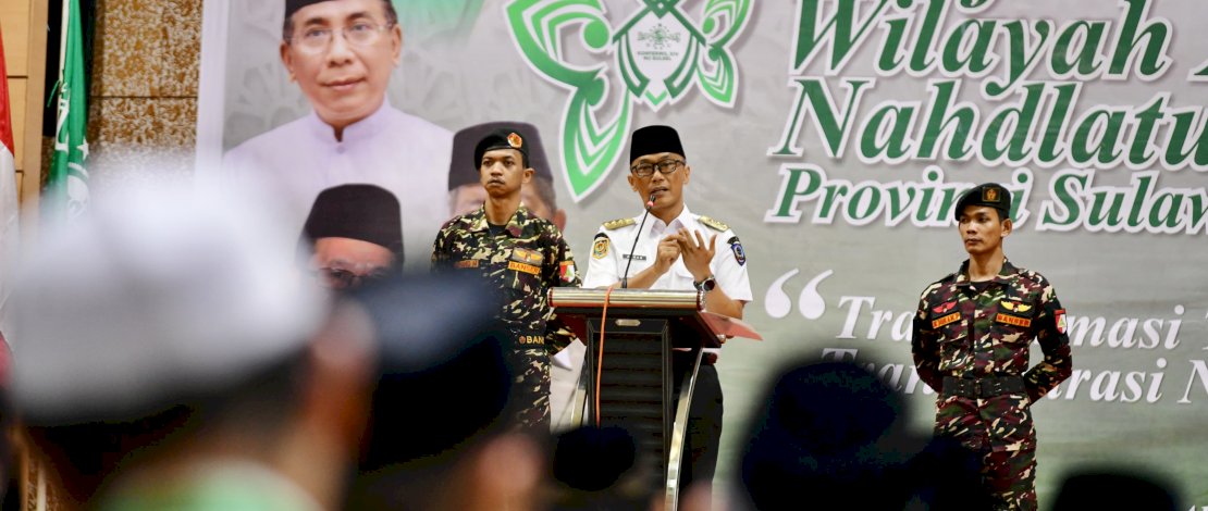 Penjabat Gubernur Sulsel, Prof Zudan Arif Fakrulloh, menghadiri pembukaan Konferensi Wilayah (Konferwil) XIV Nahdlatul Ulama (NU) Sulsel, di Sultan Alauddin Hotel Makassar, Rabu, 29 Mei 2024.