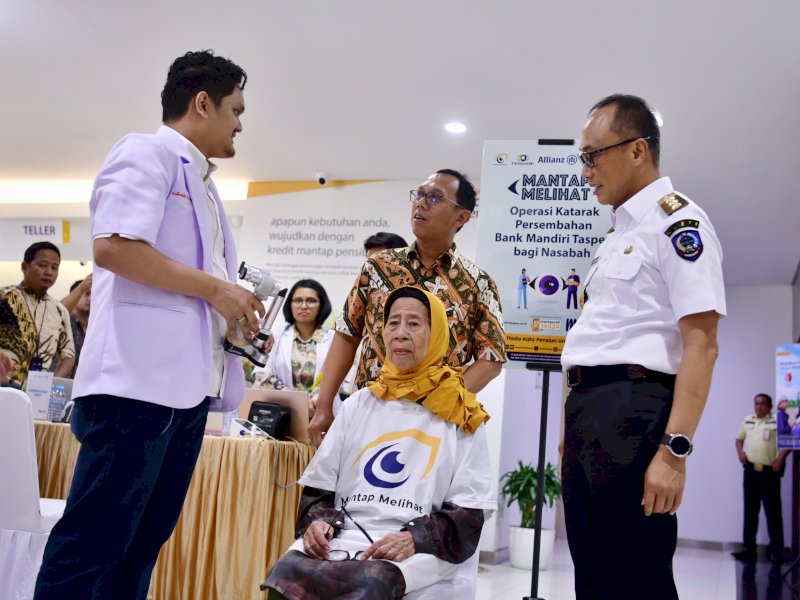 Operasi Katarak 115 Warga Sulsel, Prof Zudan: Terima Kasih Bank Mandiri Taspen  