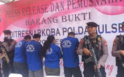 Polda Sulsel Musnahkan 30,9 Kg Sabu, 4 Orang Bandar dan Kurir Ditangkap