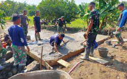 Progres TMMD Kodim 1403/Palopo di Desa Pammesakang: Plat Duiker Hampir Rampung