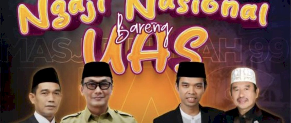 Ngaji Nasional bersama Ustaz Abdul Somad yang dihadiri Kakanwil Kemenag Sulsel dan Pj Gubernur Sulsel.(IST)