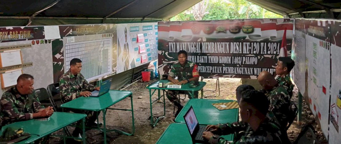 Breefing Satgas TMMD ke-120 Kodim 1403/Palopo TA 2024