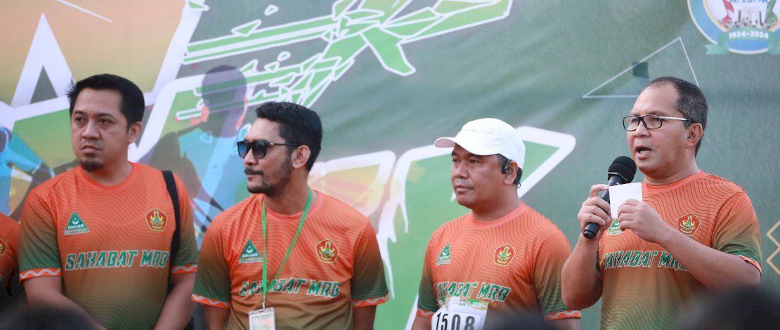 Wali Kota Makassar Moh Ramdhan "Danny" Pomanto menghadiri event Ansor Fun Run yang digelar GP Ansor Makassar, di Masjid Kubah 99, Minggu 9 Juni 2024.