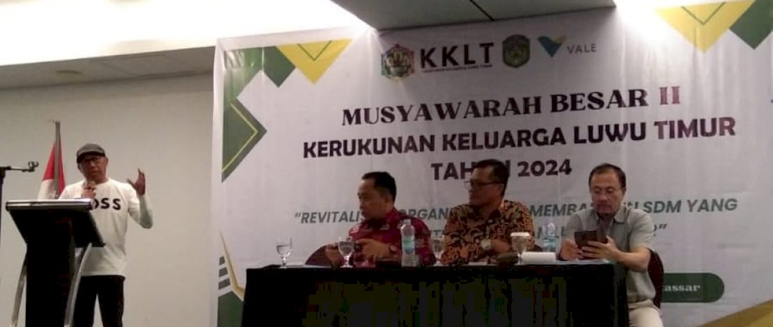 Musyawarah Besar II Kerukunan Keluarga Luwu Timur, di Hotel MaxOne Makassar, Minggu, 9 Juni 2024.