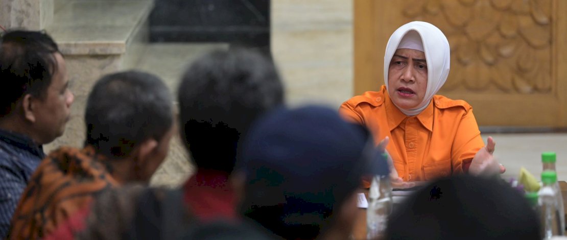 Ketua TP PKK Kota Makassar Indira Yusuf Ismail, menerima Audiensi Komunitas PPDI Sulawesi Selatan di Kediamannya, Jalan Amirullah, Minggu malam (9/06/2024).