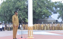 Pimpin Apel Gabungan Lingkup Pemerintah Kabupaten Takalar, Pj. Bupati Harap Gerakan Shalat Berjamaah Disemarakkan