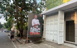 Tunjukkan Keseriusan Bertarung di Pilwalkot, APK Andi Seto Bertebaran di Makassar