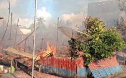 Kebakaran di Cenrana Bone, 10 Rumah Hangus