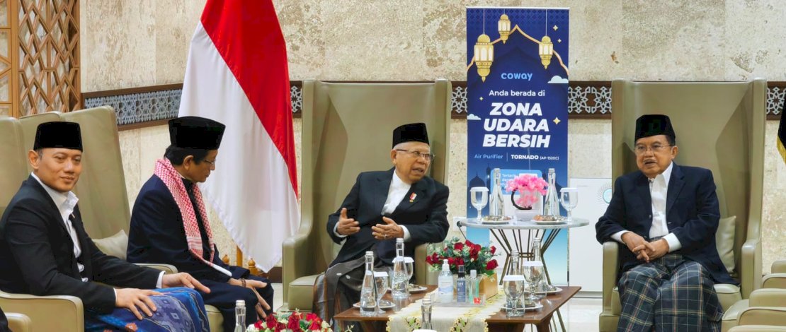 Ketum DMI Jusuf Kalla bersama Wapres KH Maruf Amin. (IST)