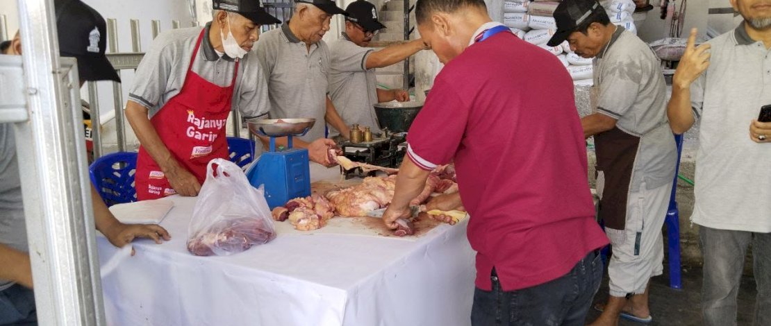 panitia kurban Masjid Nurul Jihad Makassar