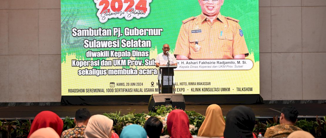 Kepala Dinas Koperasi dan UMKM Sulsel Ashari Fakhrisie Radjamilo.(Humas Pemprov Sulsel)