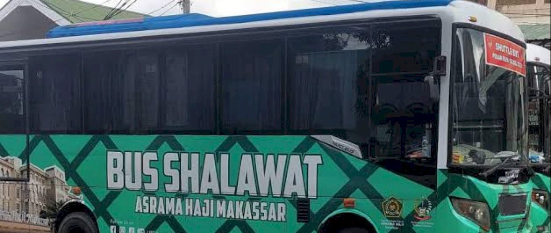 Bus Shalawat yang disiapkan PPIH Debarkasi Makassar.(IST) Bus Shalawat yang disiapkan PPIH Debarkasi Makassar.(IST)