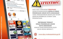 Kepala Dinas PU Kota Makassar Himbau Masyarakat Waspada Terhadap Penipuan Mengatasnamakan Dirinya