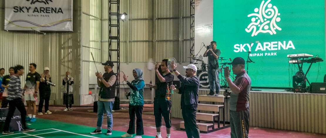 Launching Sky Arena, pusat olahraga yang terletak di Lantai 5 Nipah Park Makassar.