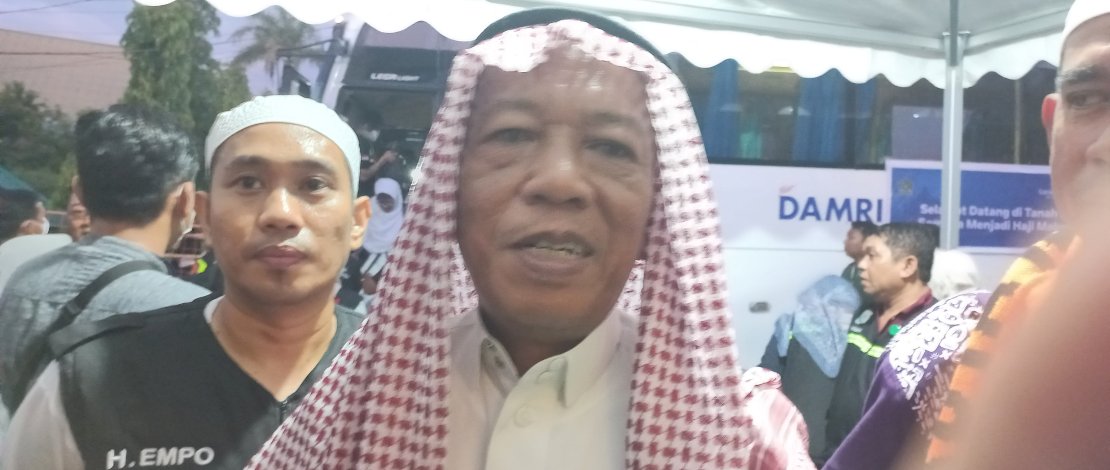Jemaah haji kloter 1 Debarkasi Makassar Haedar Majid.