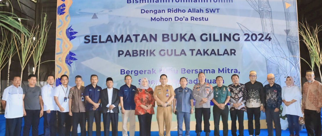 Selamatan Buka Giling 2024 Pabrik Gula Takalar digelar Selasa, 25 Juni 2024.