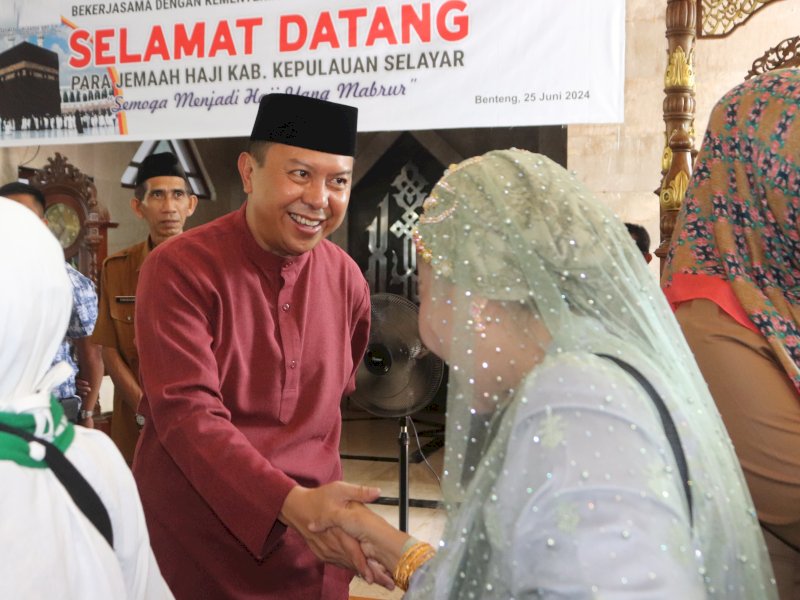 Sambut Kepulangan Jemaah Haji Selayar, Bupati Basli Ali Ajak Bersama Bangun Daerah dengan Semangat Iman dan Takwa
