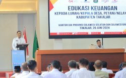 Pemkab Takalar Gandeng OJK dan Bank Sulselbar Berikan Edukasi Kepala Desa dan Nelayan