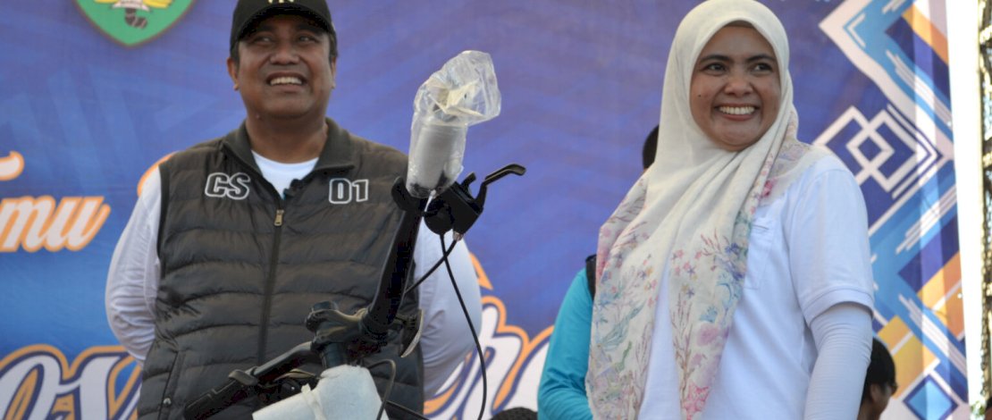 Ratusan Peserta Meriahkan Senam dan Jalan Santai di Maros