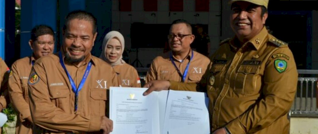 Bupati Maros Launching 10 Aksi Perubahan Peserta Latpim Administrator