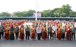 1.070 Siswa Maros Catat Rekor Muri dengan Tarian Paduppa