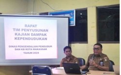 Dinas PPKB Makassar Gelar Rapat Penyusunan Kajian Dampak Kependudukan Bersama SKPD dan BKKBN Sulsel