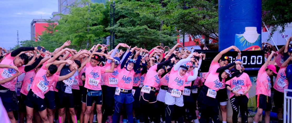Kemeriahan HUT ke-18 Claro Makassar dengan 2000 Pelari di Claro Fun Run