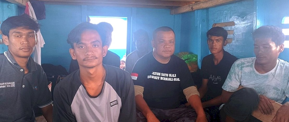 ABK KM Umaza Jaya yang berhasil dievakuasi.(IST)