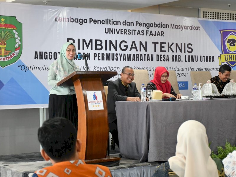 Bupati Indah Buka Bimtek Anggota BPD se Kabupaten Luwu Utara