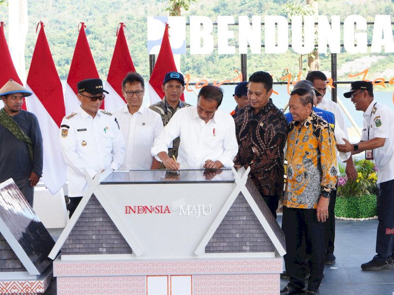 Presiden Jokowi Resmikan Bendungan Pamukkulu di Kabupaten Takalar
