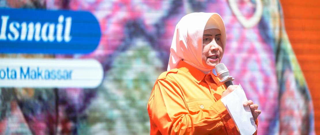 Ketua TP PKK Kota Makassar Indira Yusuf Ismail resmi membuka kegiatan Makassar Passion & Tech Week (MPTW) 2024 yang berlangsung di Mall Nipah, Sabtu (6/7/2024).