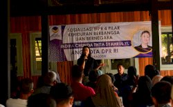 Indira Chunda Thita SYL Sosialisasi 4 Pilar Kebangsaan di Kabupaten Gowa