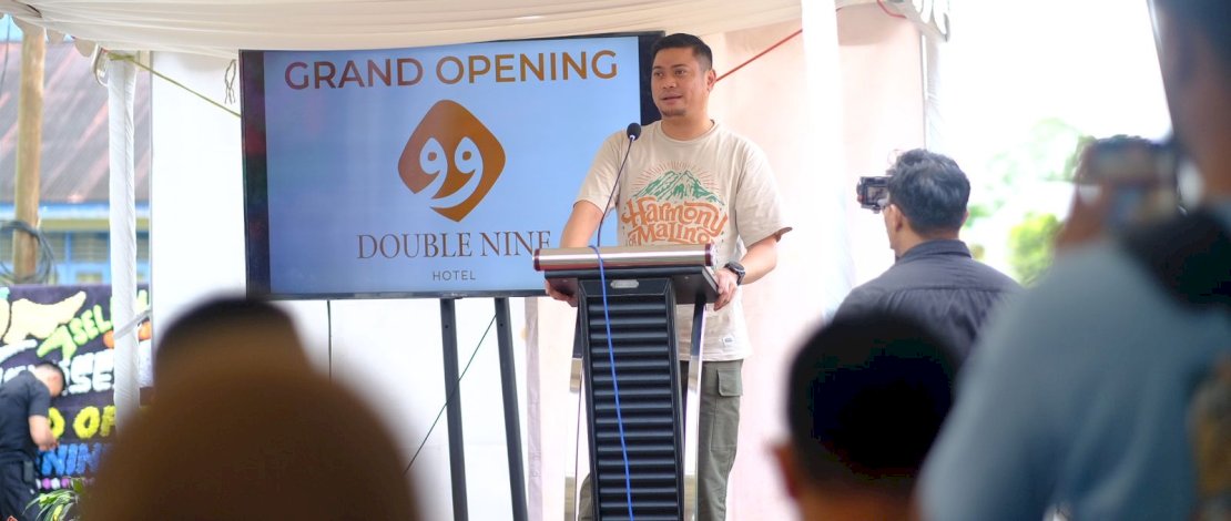 Bupati Gowa, Adnan Purichta Ichsan, meresmikan Double Nine Hotel Malino yang berlokasi di Jalan Sulaiman Dg Jarung, Kecamatan Tinggimoncong, Jum'at, 12 Juli 2024. Bupati Gowa, Adnan Purichta Ichsan, meresmikan Double Nine Hotel Malino yang berlokasi di Jalan Sulaiman Dg Jarung, Kecamatan Tinggimoncong, Jum'at, 12 Juli 2024.
