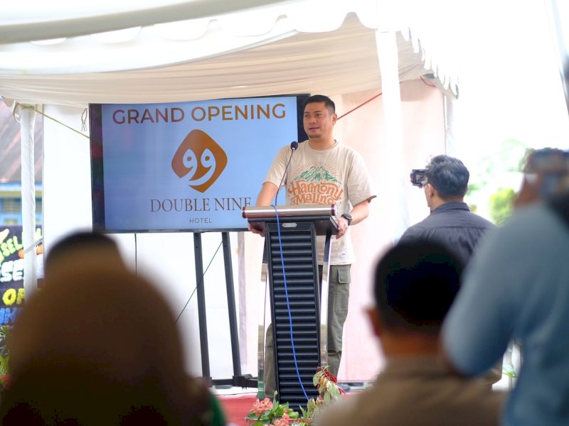 Resmikan Double Nine Hotel Malino, Bupati Adnan Sebut Bantu Tingkatkan Pariwisata di Gowa 