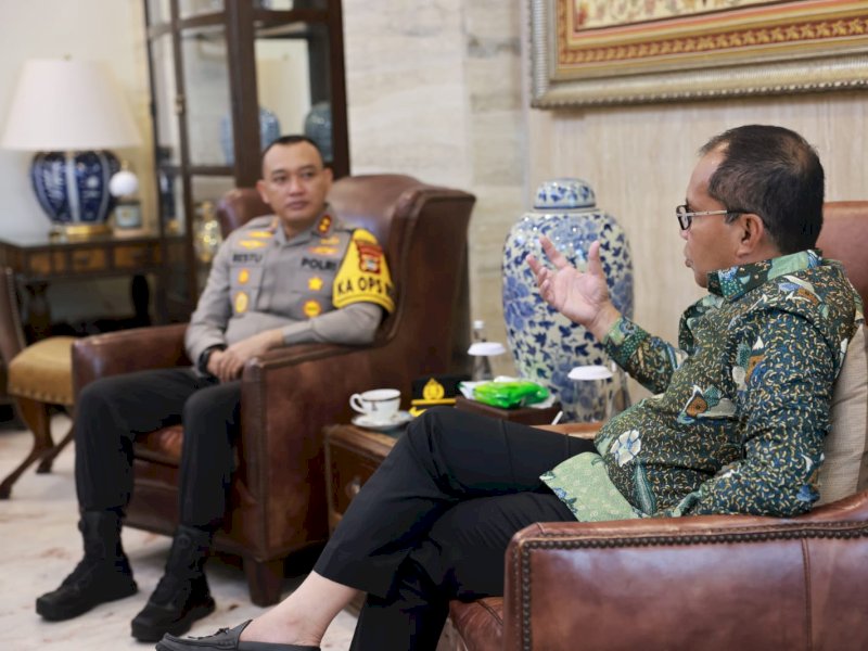 Danny Pomanto dan Kapolres Pelabuhan Silaturahmi dan Perkuat Kinerja Forkopimda